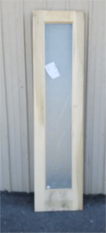 Poplar Rain Glass Door Slab - 20x80