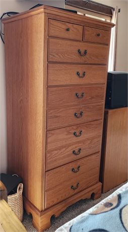 Nice Oak Tall Lingerie Dresser - 25x20x56