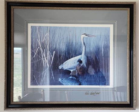 "Marsh Monarch" Signed Print By Ronald A Holyfield  - 26x21