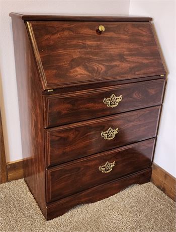 Vintage Secretary Desk w/ Drawers - 29x16x39