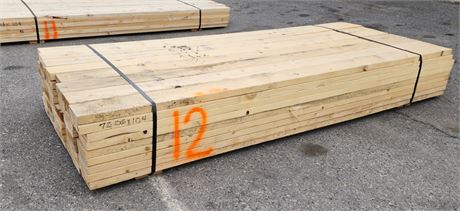 2x6x104 Lumber - 72pcs. (Bunk #12)