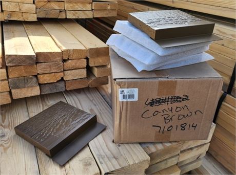 LP Cedar Mini Splits - 1"x 7.25" x 6.75" Canyon Brown - 14pcs