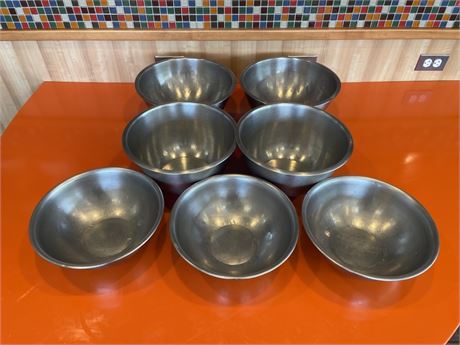 Stainless Mixing Bowls - 12" Diameter ( 7pcs.)