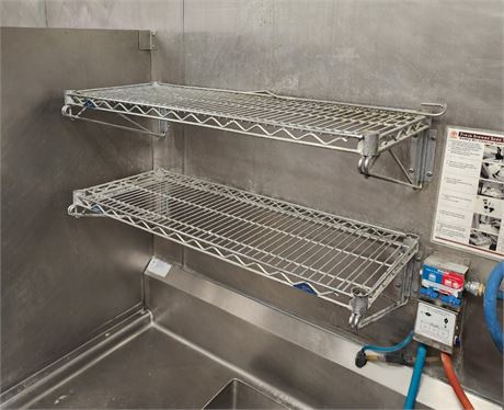 Metro Shelving Rack Pair w/ Hardware - 36x14