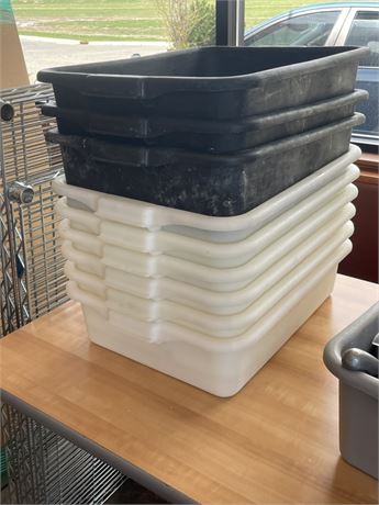 Bus/Prep Tubs (9pcs. w/ 7 lids)