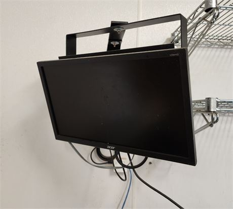 20" Acer Monitor w/ Wall Mount Rack