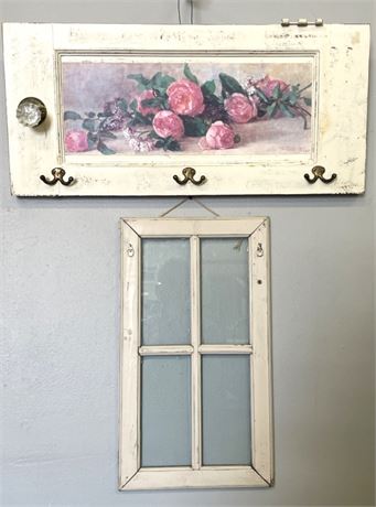 Repurosed Antique Wall Decor (14x24) and (31x14)