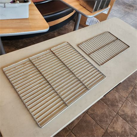 2 Stainless Oven Grates...25x21 & 21x13