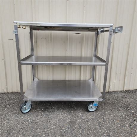 Rolling Stainless Cart - 39x21x26