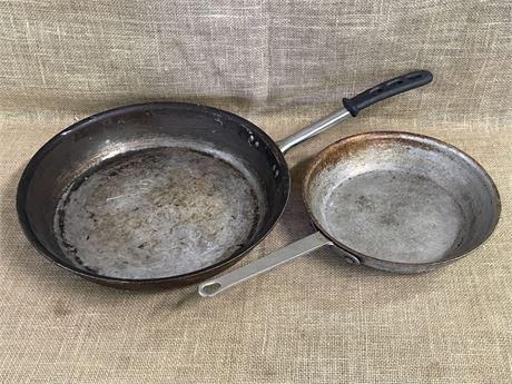 Vollrath Commercial Frying Pans - 10" and 14"