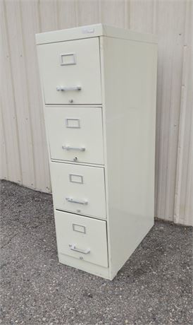 Metal 4 Drawer File Cabinet - 15x28x52