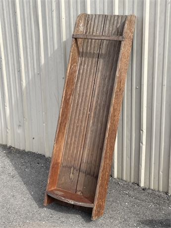 Antique Grain Shoot/Sluice Box - 52x17x5