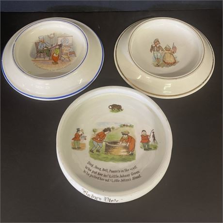 Antique Baby Plates