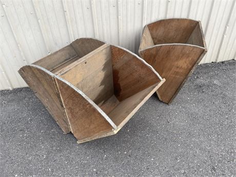 Antique Tilt Bin Trio