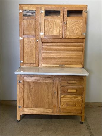 Antique Hoosier Cabinet Secretary- 40x29x69