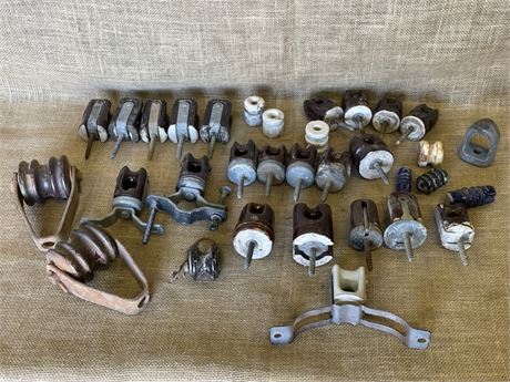 Assorted Vintage Ceramic Insulators