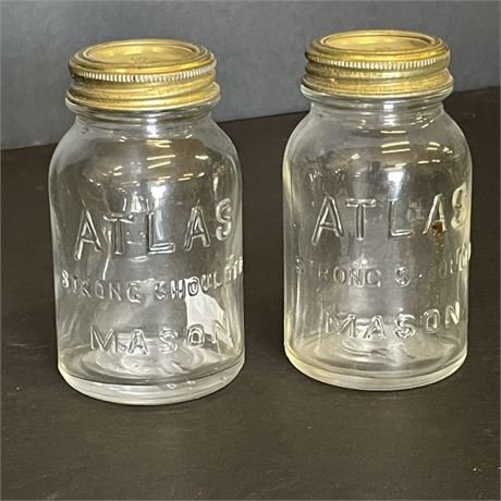 Mini Vintage Atlas Canning Jars