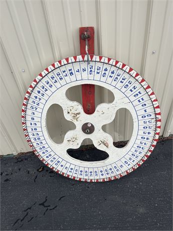Vintage casino wheel