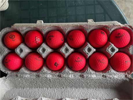 12 Red Super Soft Callaway Golf Balls