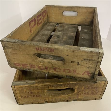 Vintage Wood Pepsi Crates