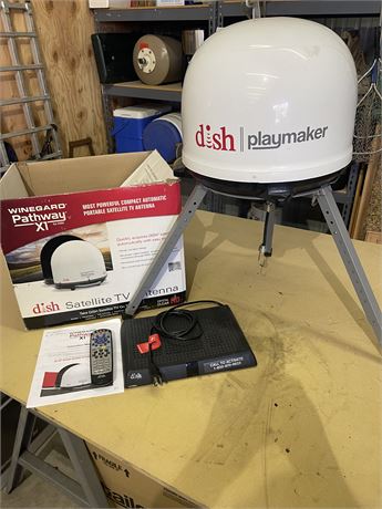 Dish Playmaker Satellite Dish..Receiver, Remote, and Stand