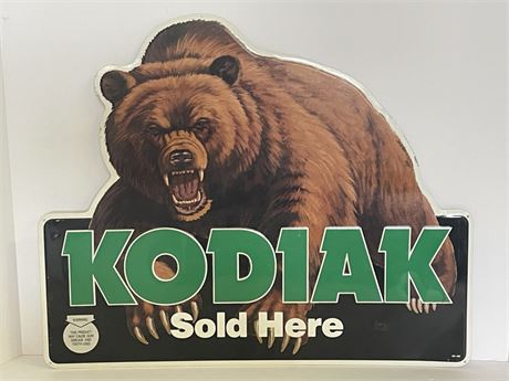 Metal Kodiak Sign - 20x17