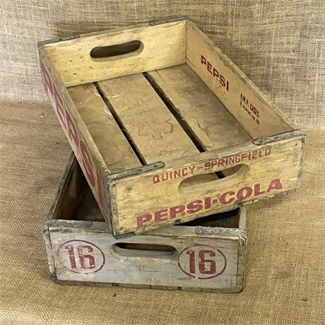 Vintage Wood Pepsi Crates