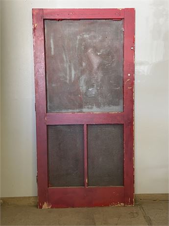 Vintage 3 Pane Screen Door - 42x84