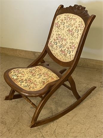 Vintage Folding Rocking Chair