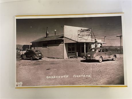 Vintage Garryowen Mercantile Photo w/ Historical Hallmark - 17x10