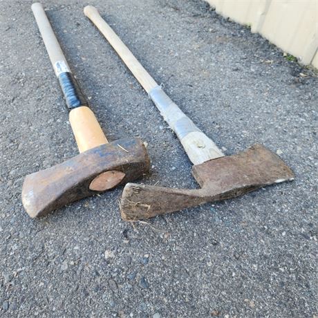 36" Pulasky & Splitting Ax