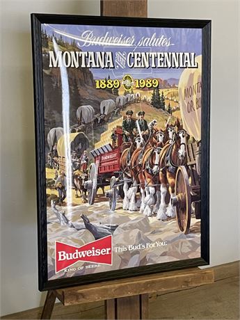 Budweiser Montana Centennial Poster - 21x29