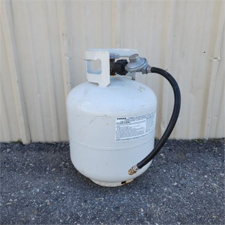 Empty Propane Tank w/ Regulator