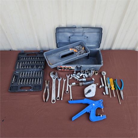 Assorted Handyman Tool Kit Caddy
