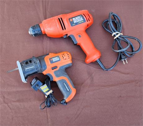 Black & Decker Drill & Cordless Scroll Saw