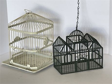 Small Bird Cage Pair