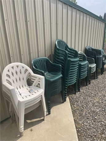 Approximately 50 outdoor chairs