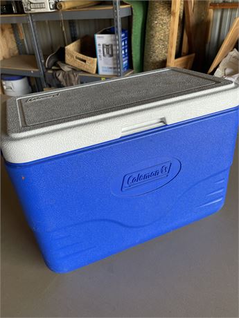 Blue Coleman cooler