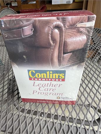 New box of Conlin’s leather care program