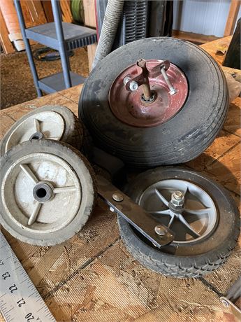 Wheel barrel wheel and miscellaneous wheels