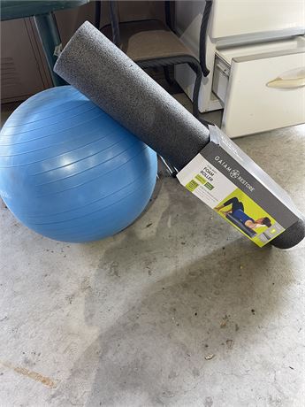 Exercise, ball and massage roller