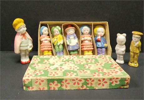 Antique Mini Japan Porcelain Figurines