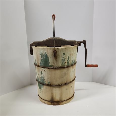 Vintage Wood Ice Cream Maker