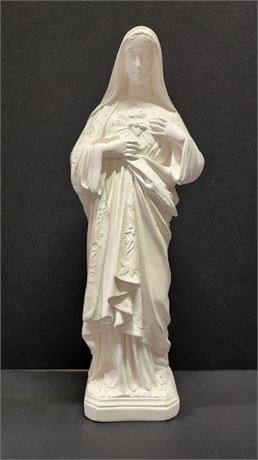 Large Vintage Italian Made Mary Sculpture - 16"⬆️