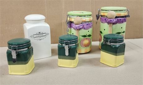 Assorted Kitchen Canisters