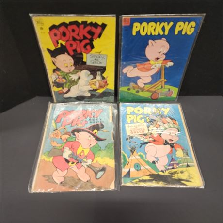 Vintage Dell Porky Pig Comic Books