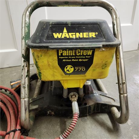 Wagner Model 770 Airless Paint Sprayer - works