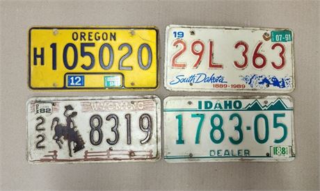 Assorted License Plates