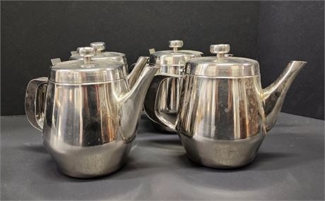 4 Stainless Teapots