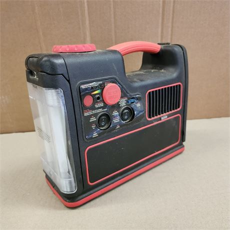 Cigarette Lighter Emergency Light/Air Compressor